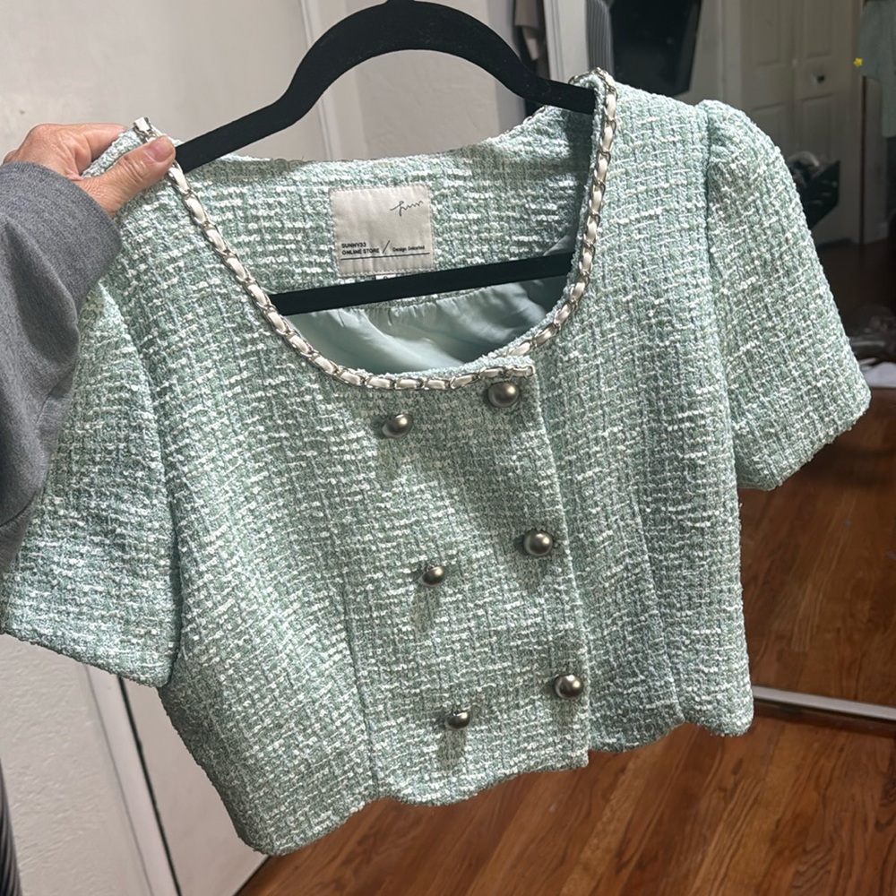 Cropped Tweed Jacket